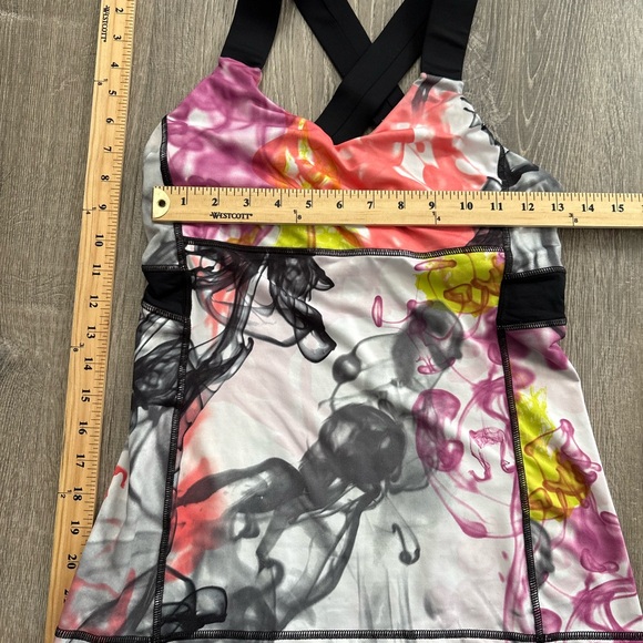 Lululemon Unicorn Tears Racerback Tank Top Built-In Bra Size 8 - Picture 2 of 9